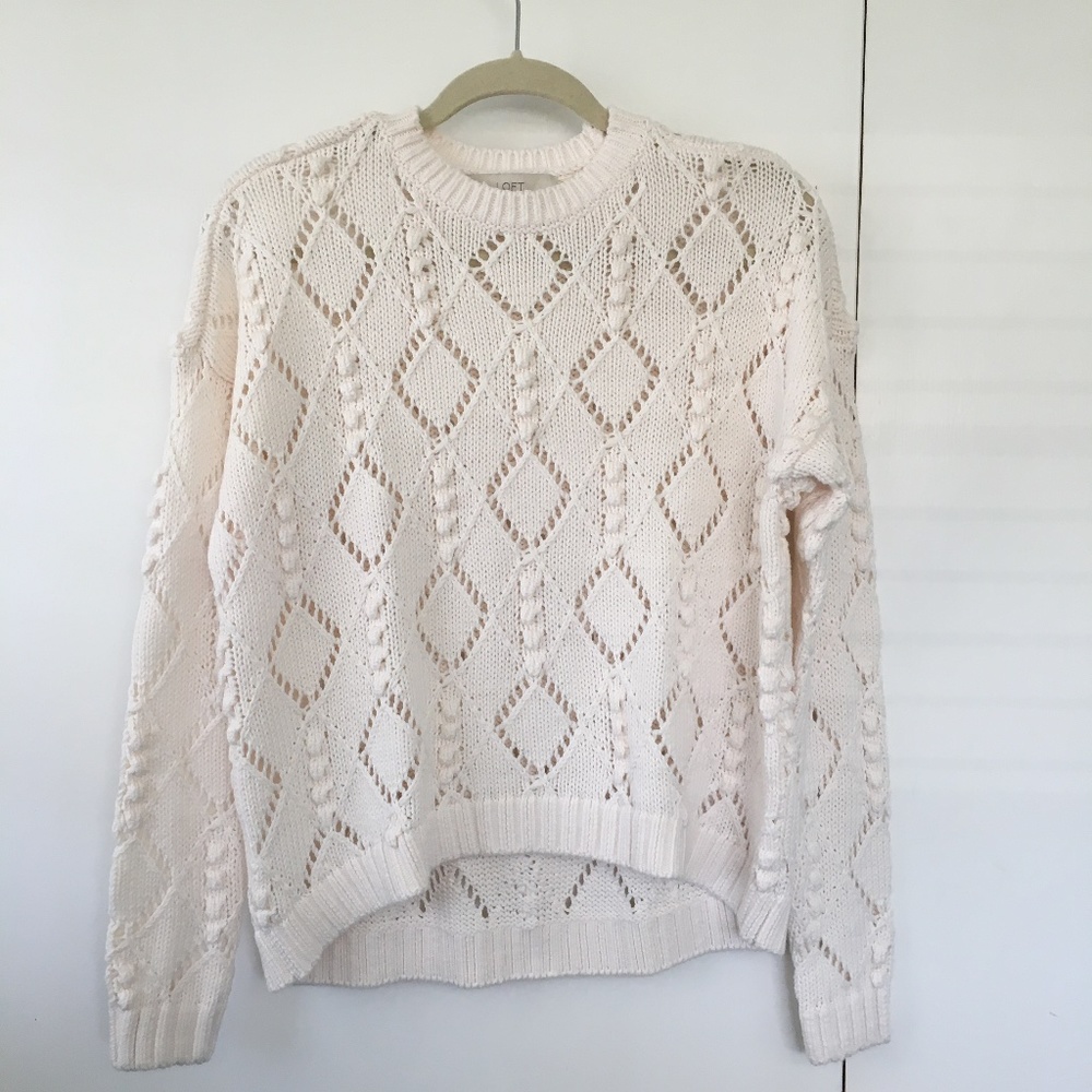 Loft sweater, cream, size xs